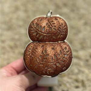 Glittery Pumpkin bath and body works Wallflower Plug